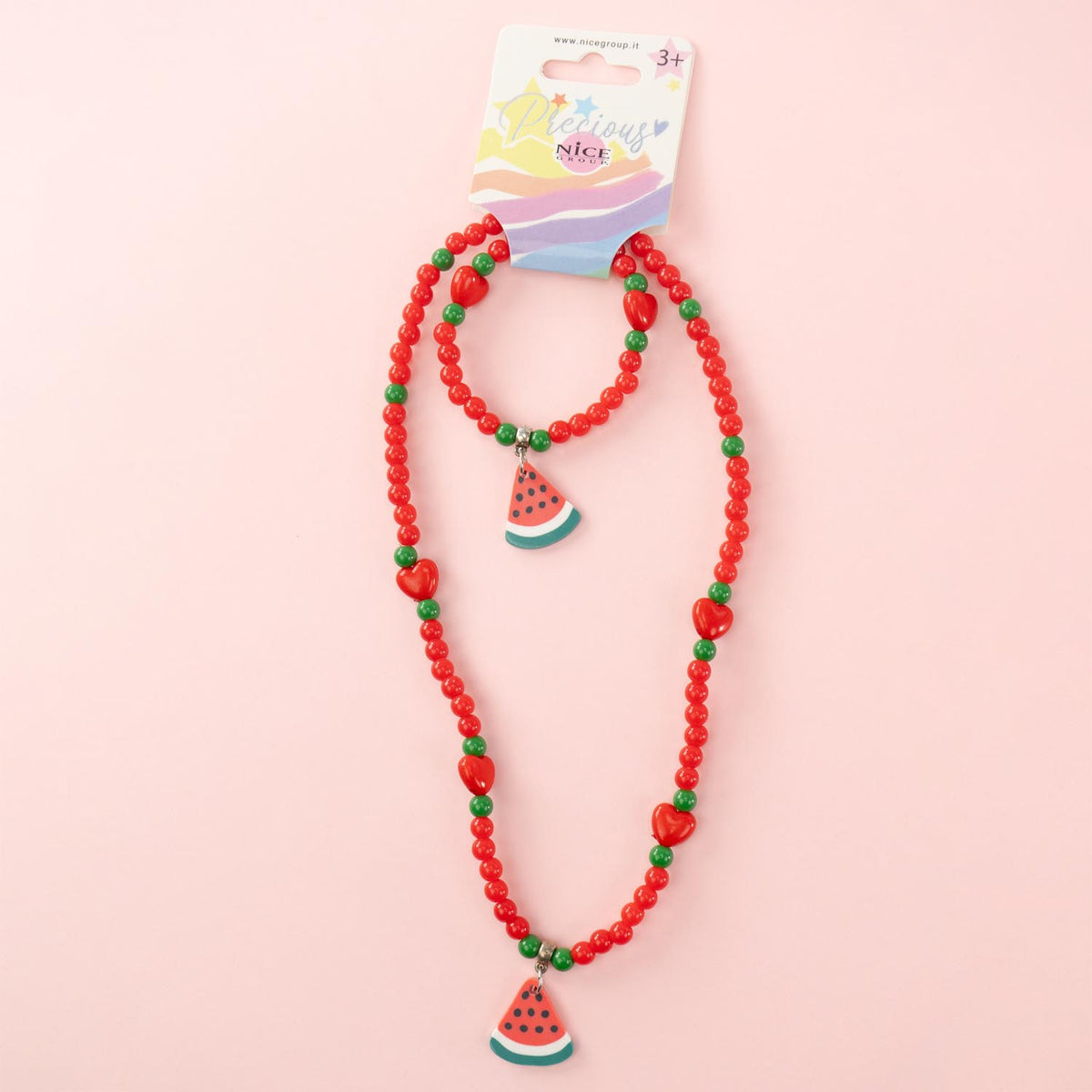 Nice Precious Set 2 Pezzi Collana e Bracciale Frutta Anguria - 25126
