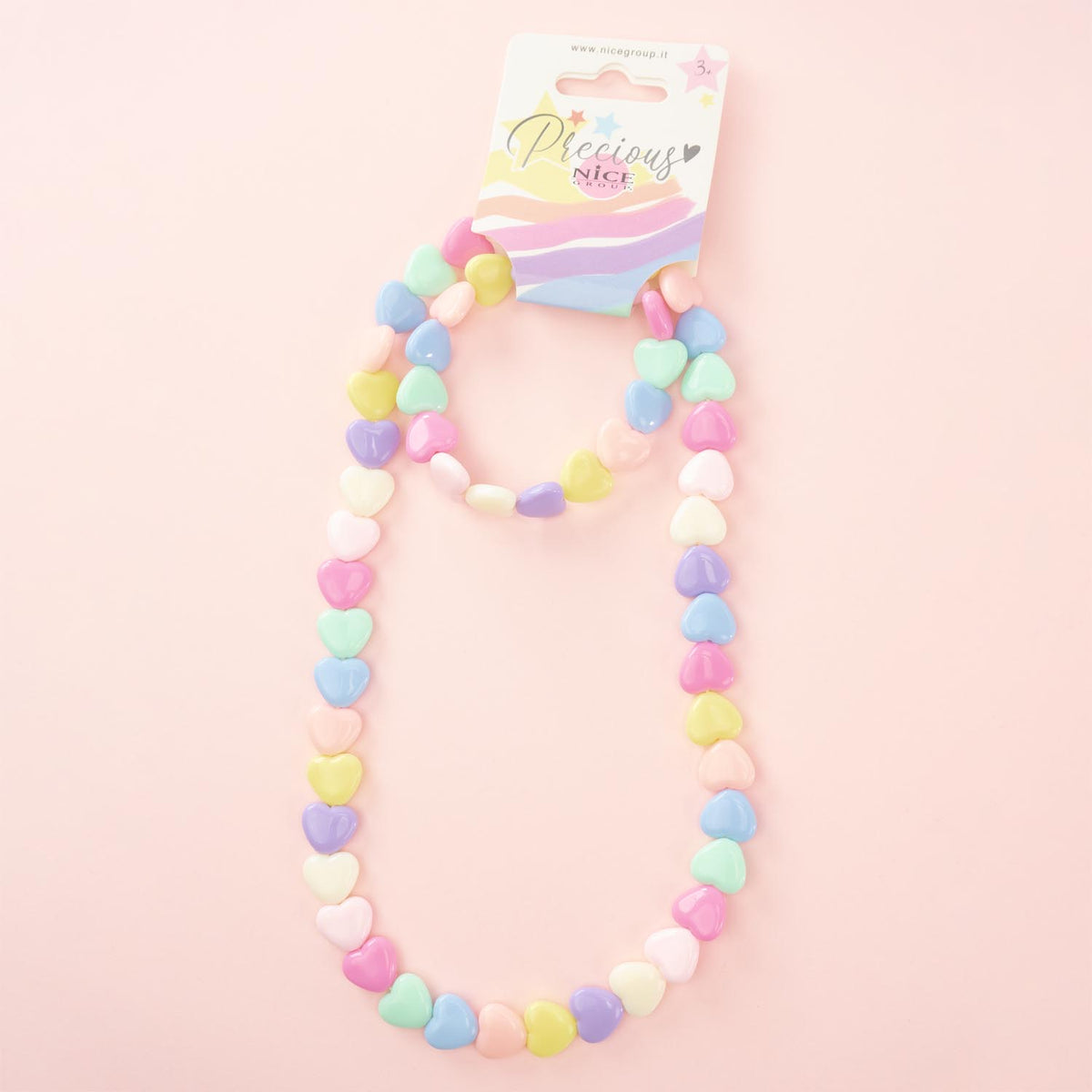 Nice Precious Set 2 Pezzi Collana e Bracciale Cuori Bambine - 25130