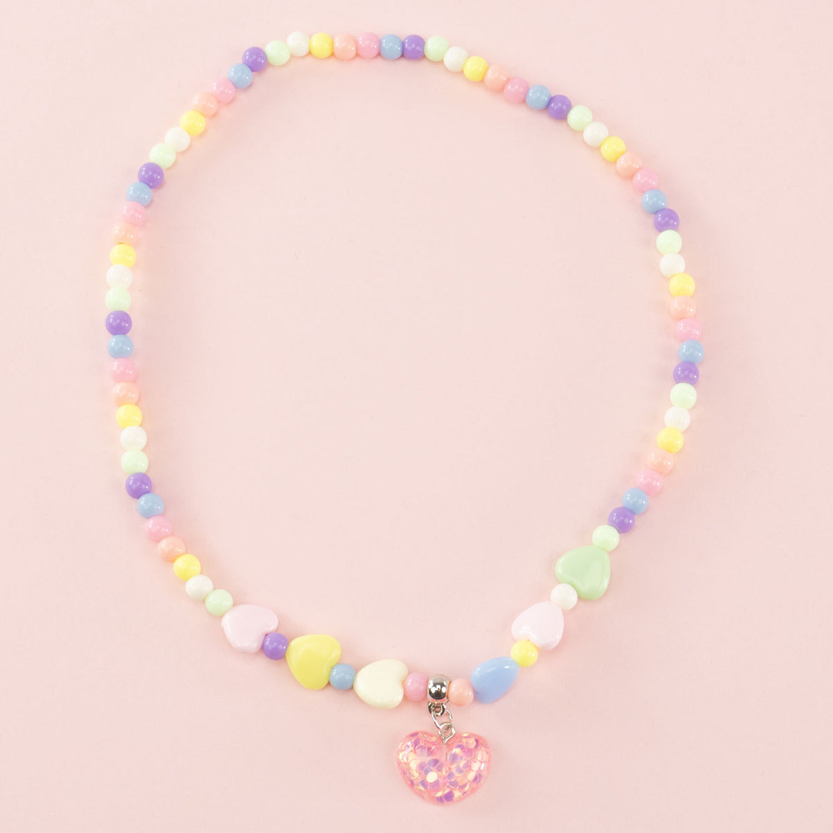 Nice Precious Collana Cuore Solitario Perline - 25124