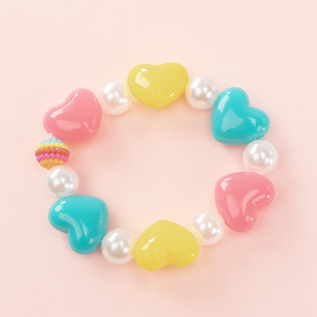 Nice Precious Bracciale Perline Cuori Colorati - 25081