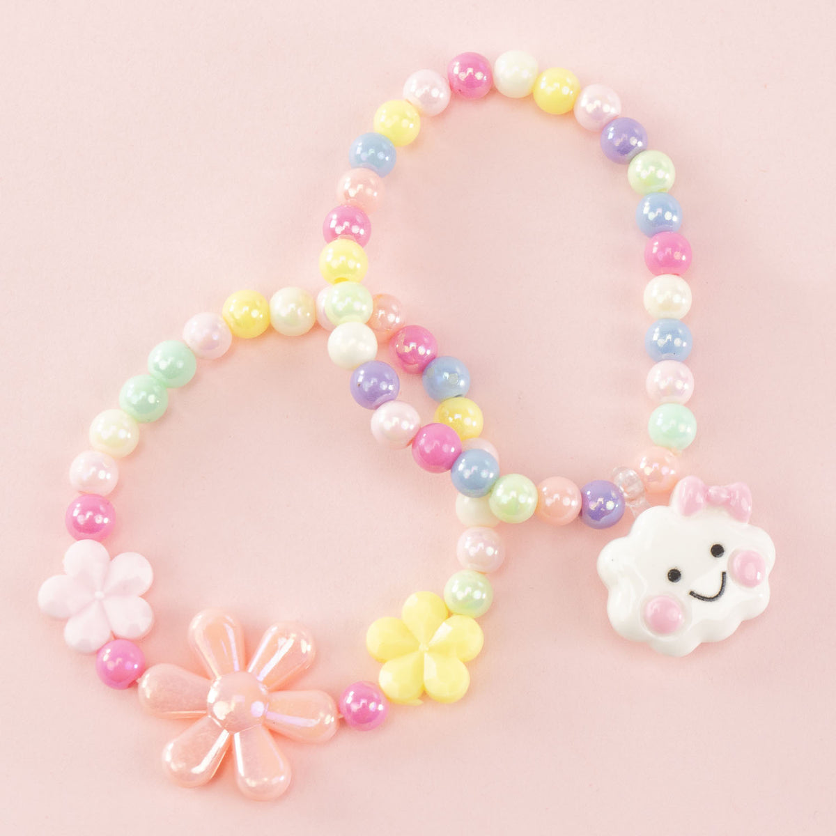 Nice Precious Set 2 Bracciali Fantasia Fiori e Nuvole - 25018