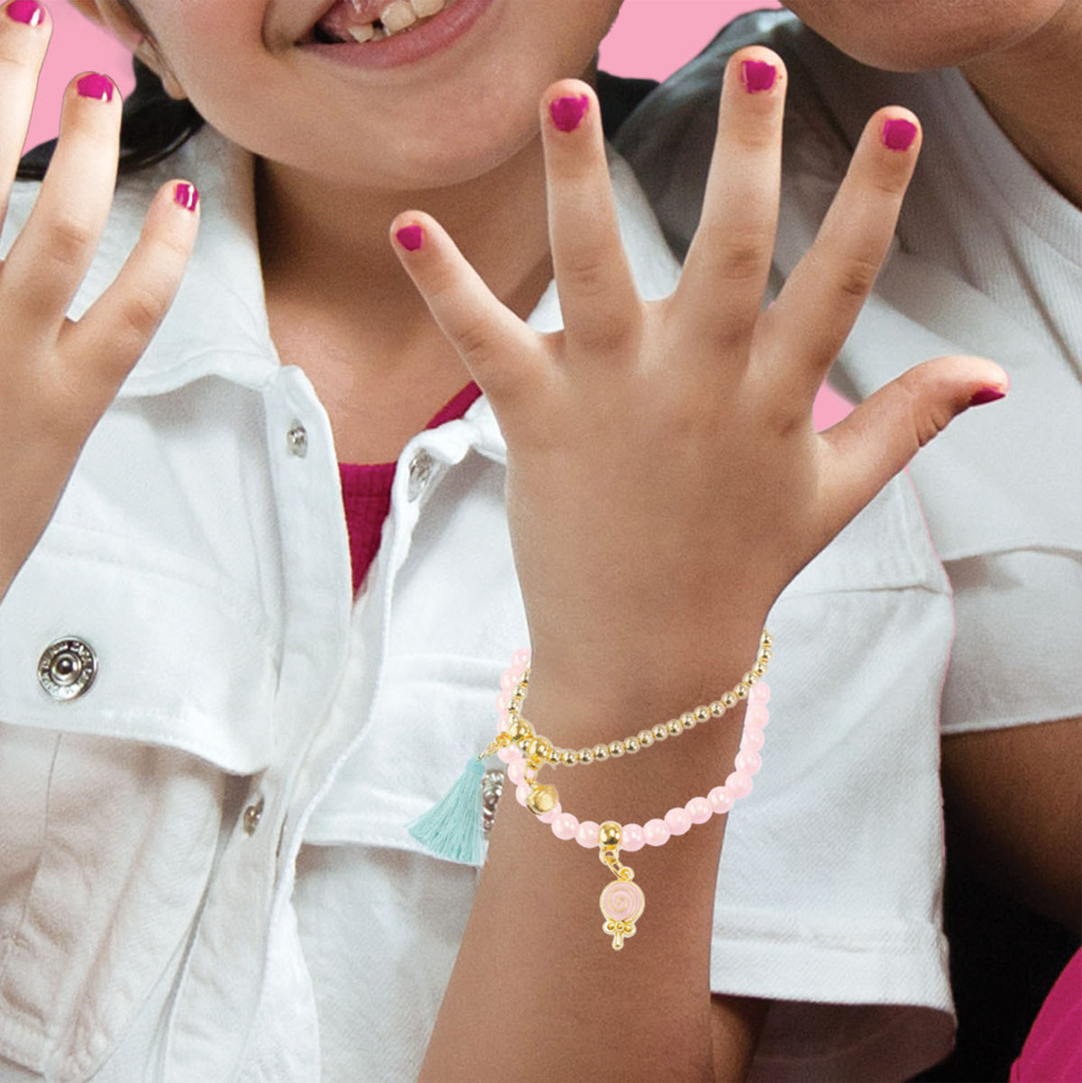 Nice Precious Set 2 Bracciali Pink and Cotton con Nappina - 25000