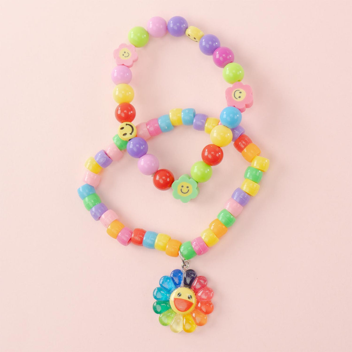 Nice Precious Set 2 Bracciali Flower Power Multicolore - 25003