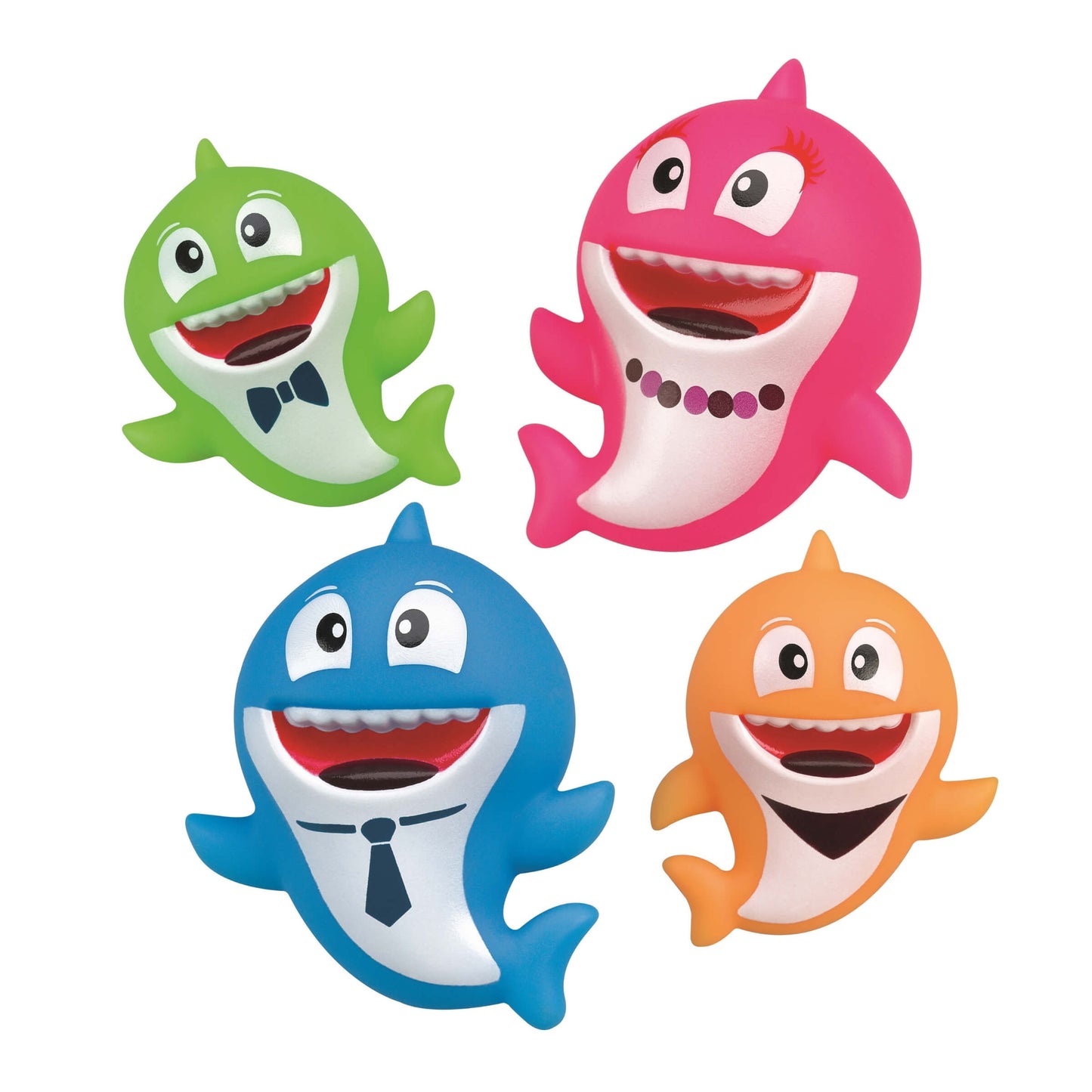 Set 4 Squaletti Gummy Gommy in PVC - 11770