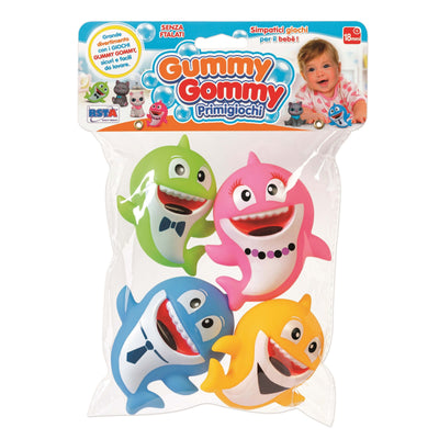Set 4 Squaletti Gummy Gommy in PVC - 11770