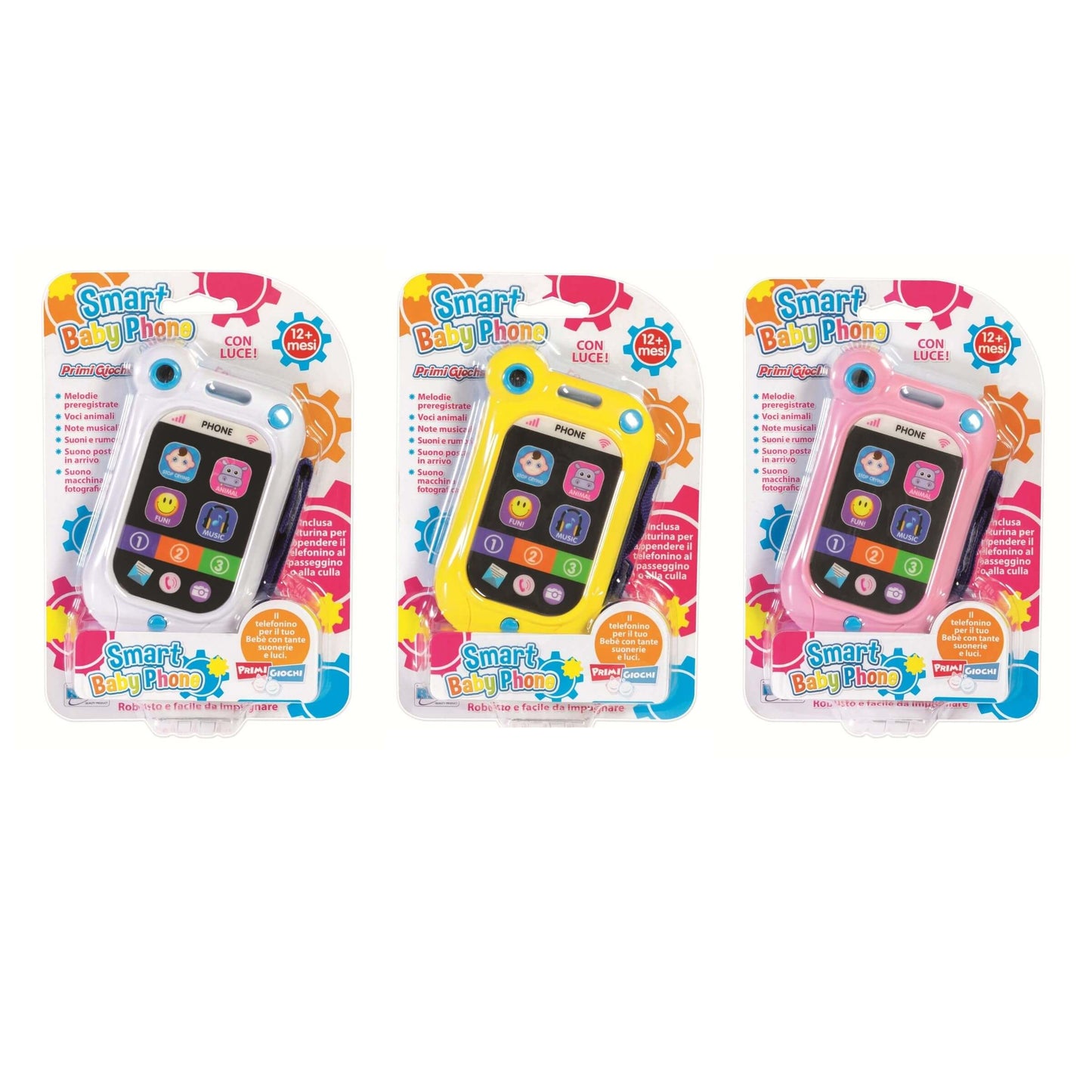 Blister telefono Baby Primi Giochi con Luci e Suoni 12 Mesi - 10661