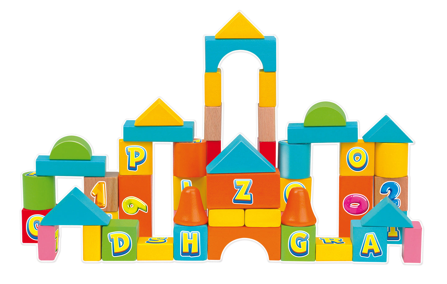 KIDDY PLAY COSTRUZIONI LEGNO 50 BLOCCHETTI - 10459