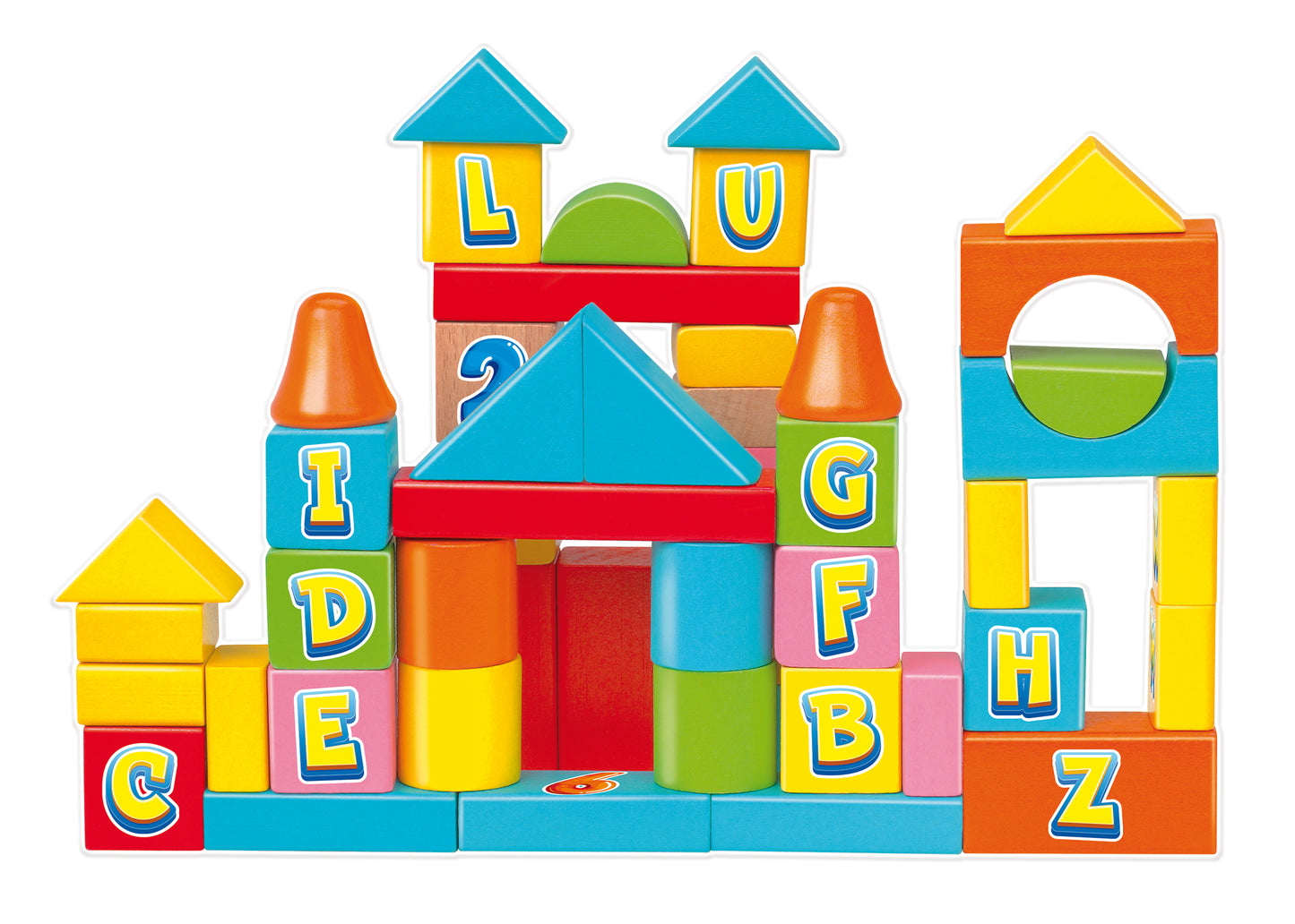 KIDDY PLAY COSTRUZIONI LEGNO 50 BLOCCHETTI - 10459