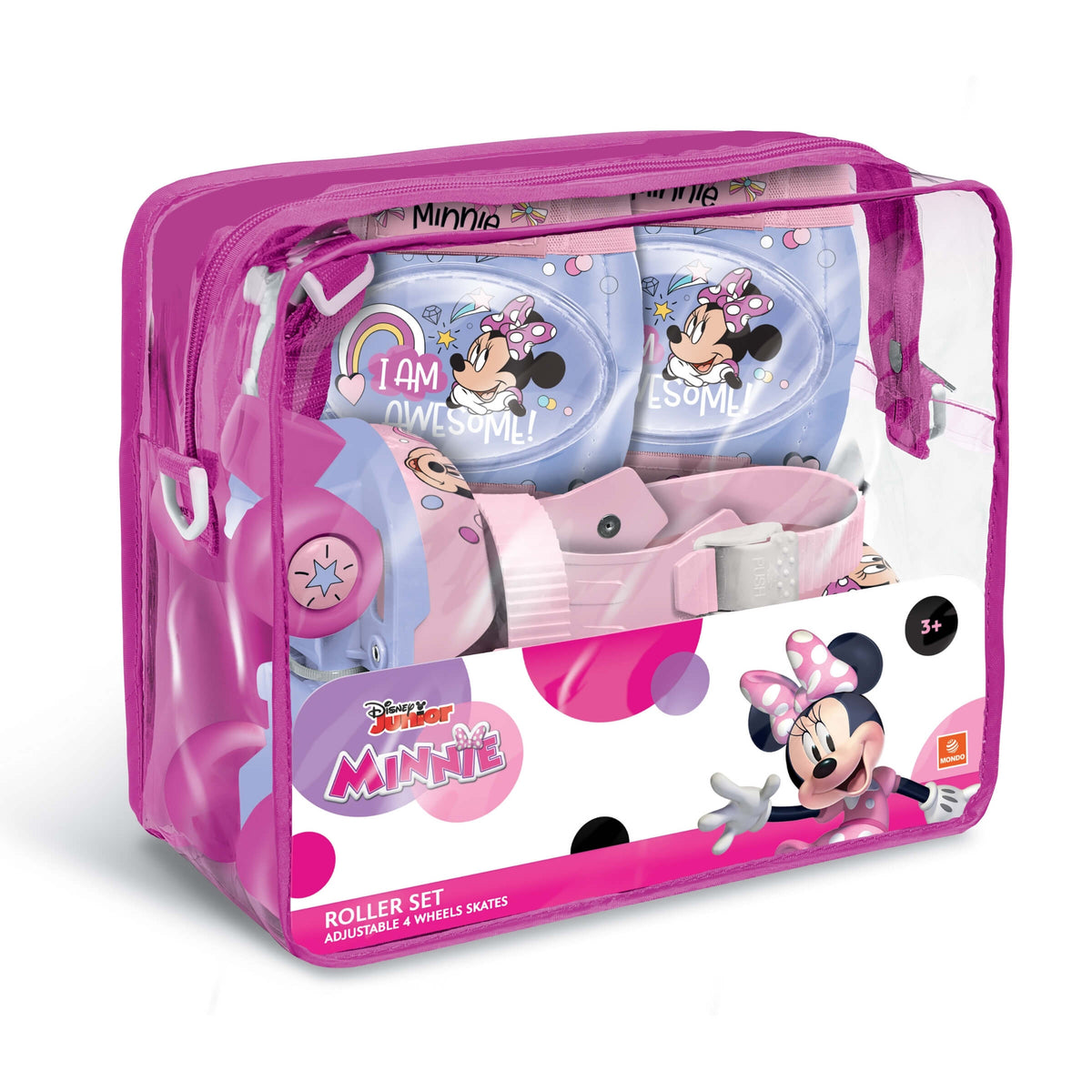 Disney Minnie Roller Skate Set Regolabile 22-29 Rosa