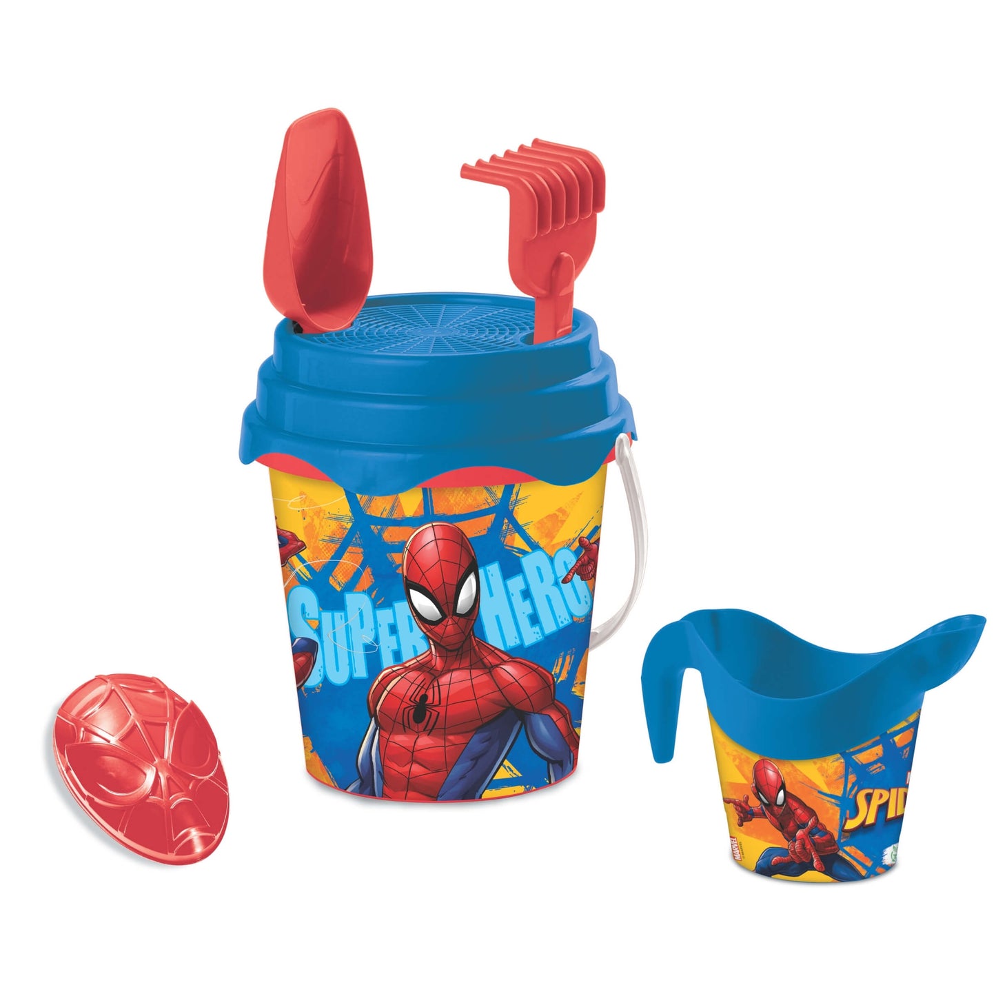 Set secchiello mare Spider-Man con innaffiatoio e accessori Marvel