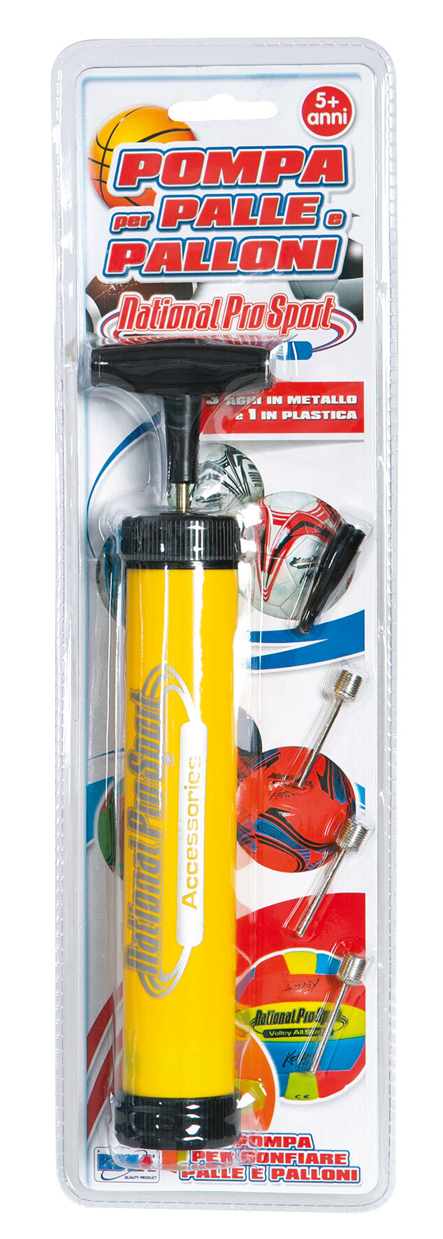 Pompa per palle sportive accessori inclusi G04130