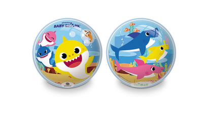 Mini pallone Baby Shark in gomma 14cm grafica ufficiale personaggi