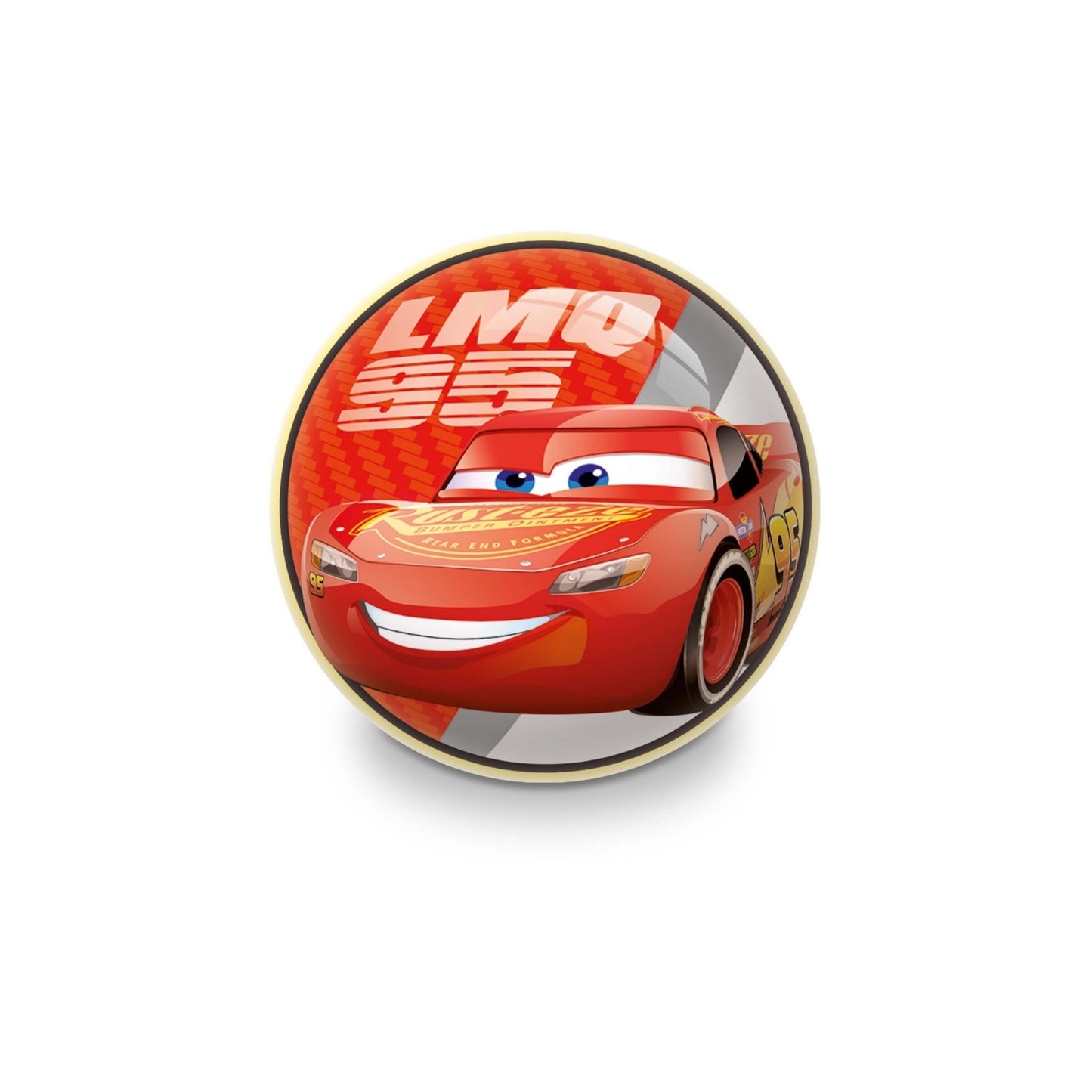 Mini pallone Cars dettaglio grafica personaggi Formula gara