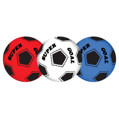 Pallone Super Goal PVC diametro 23 cm scritta Super Goal colori vivaci