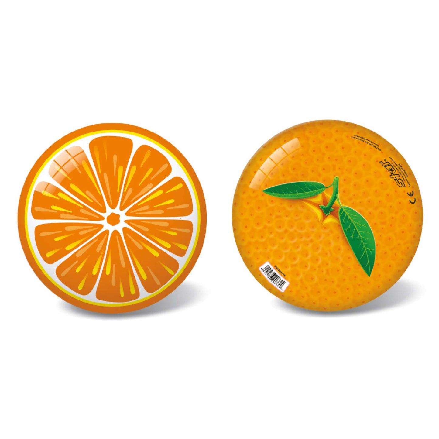 Pallone Fruit Arancia PVC diametro 23 cm taglia 5 design fette arancia