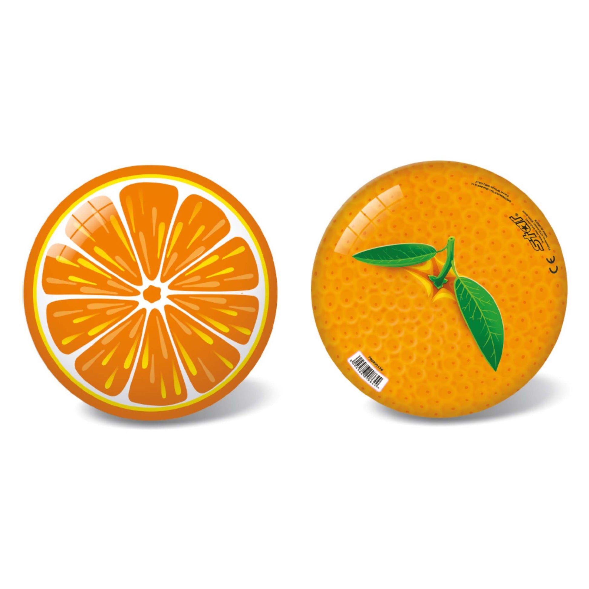 Pallone Fruit Arancia PVC diametro 23 cm taglia 5 design fette arancia