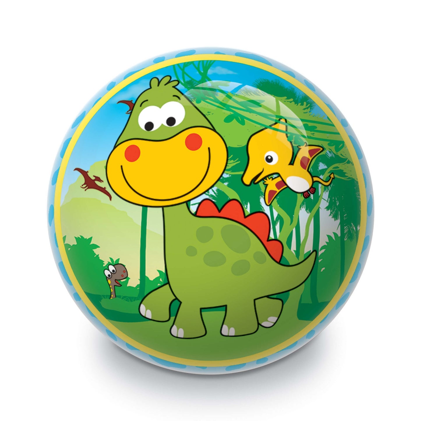 Pallone Dinosaur PVC bio dettaglio stampa dinosauri