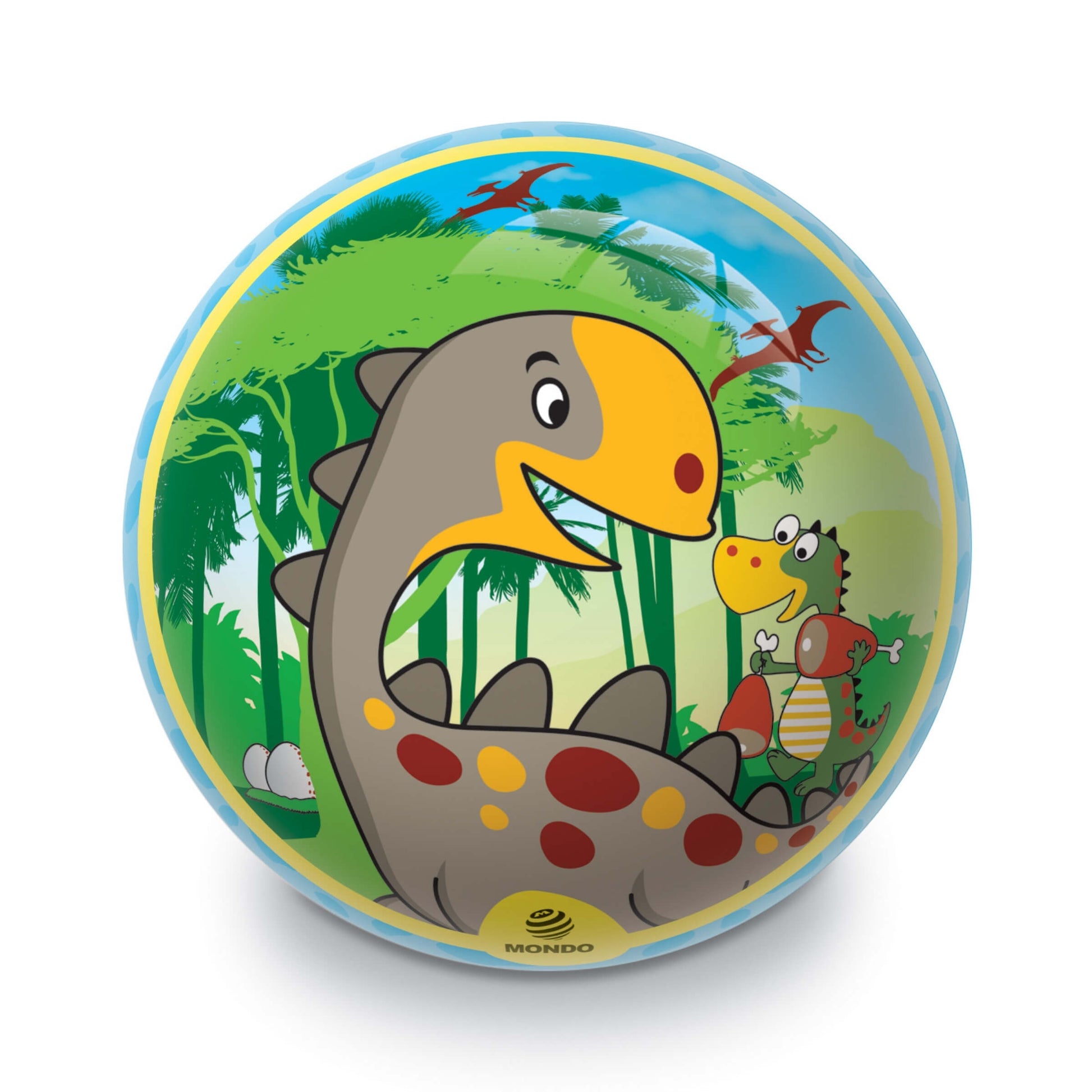Pallone Dinosaur PVC bio vista laterale