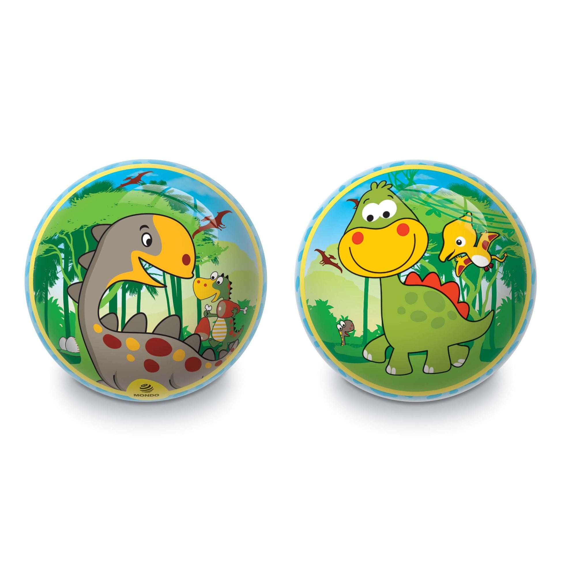 Pallone Dinosaur PVC bio diametro 23 cm taglia 5 grafiche dinosauri
