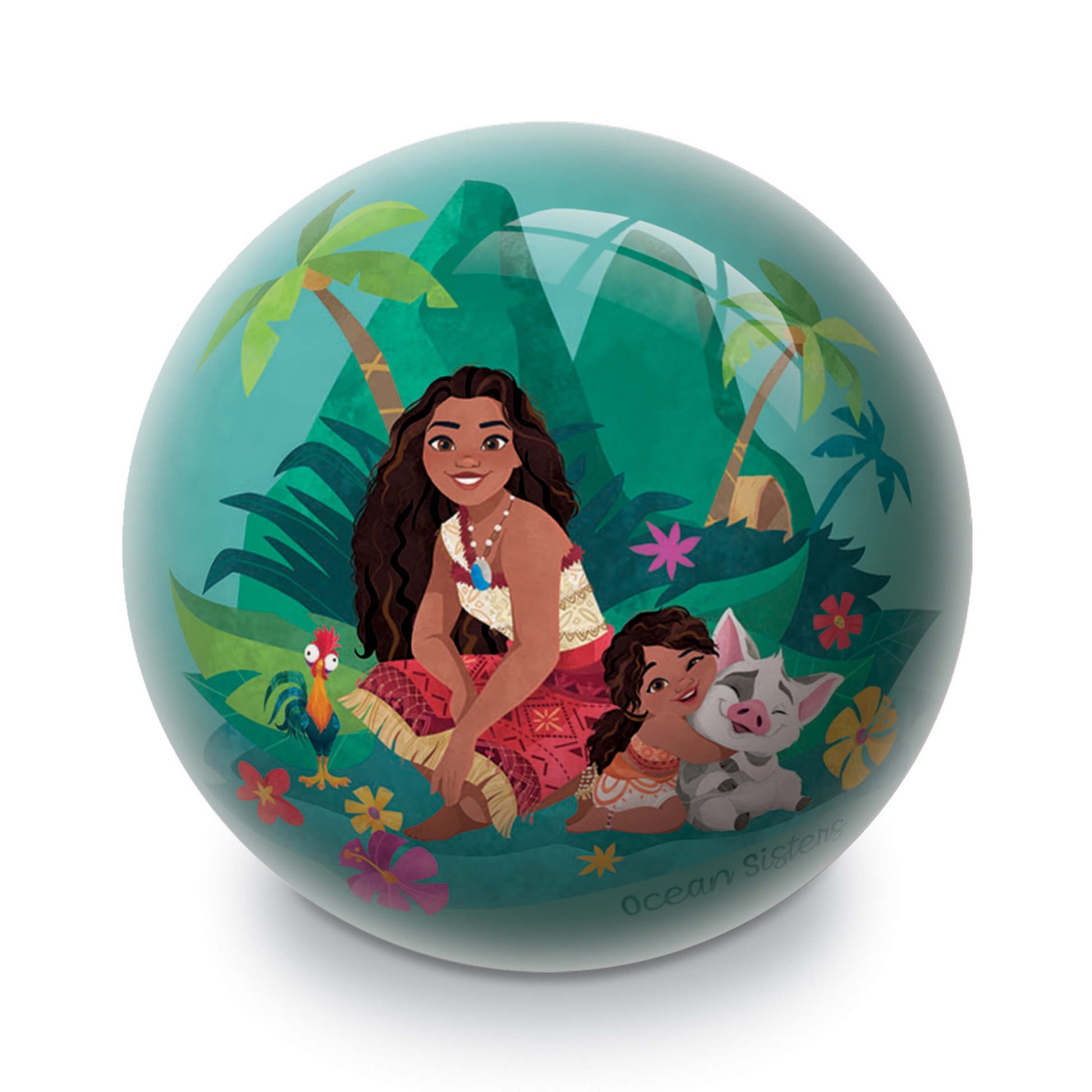 Pallone Vaiana PVC bio dettaglio grafica Vaiana e Pua