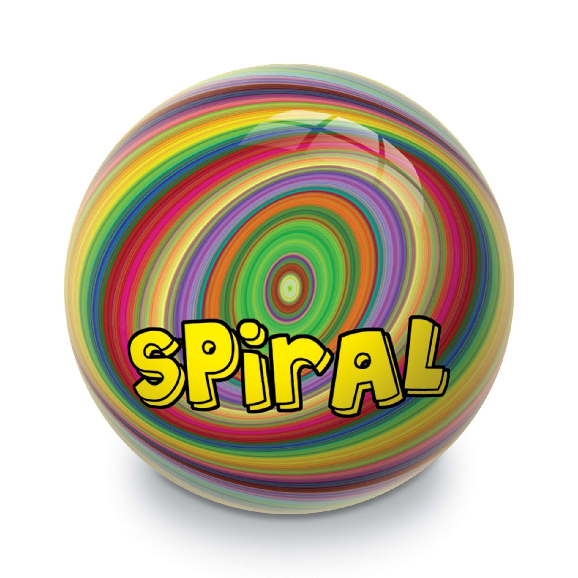 Pallone Spiral Fluo PVC Bio diametro 23 cm grafica ipnotica luminosa