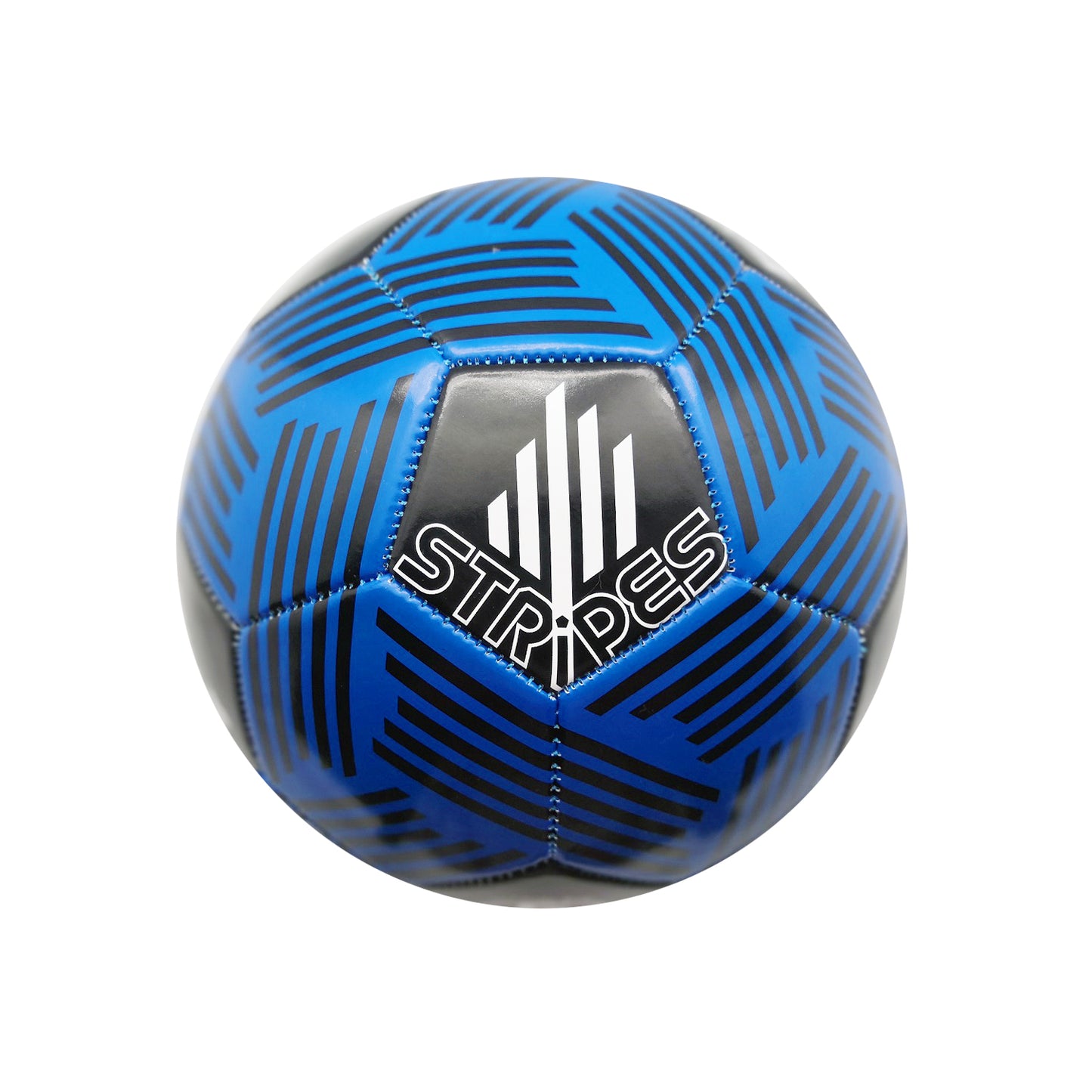 PALLONE CALCIO STRIPES IN CUIO SINTETICO CUCITO Ø 23 cm - TAGLIA 5