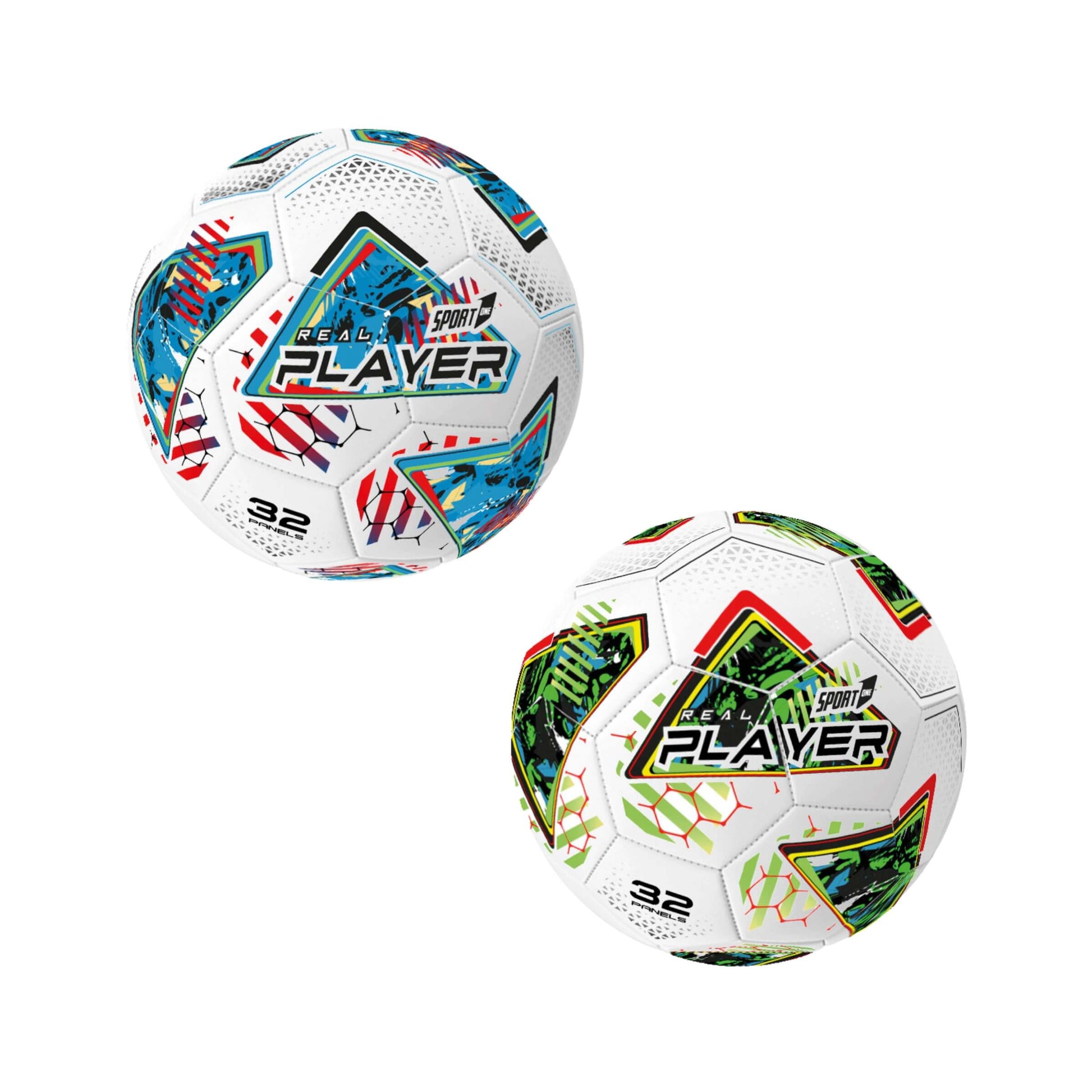 Pallone calcio Player cuoio sintetico cucito diametro 23 cm taglia 5