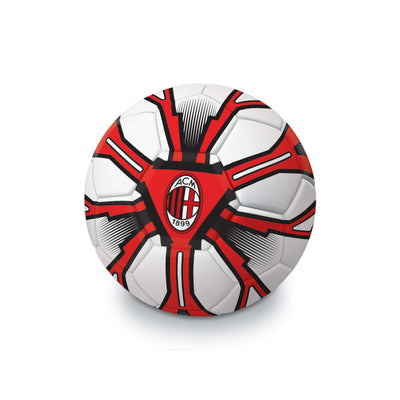 Pallone AC Milan cucito PVC taglia 5 diametro 23 cm stemma rosso nero