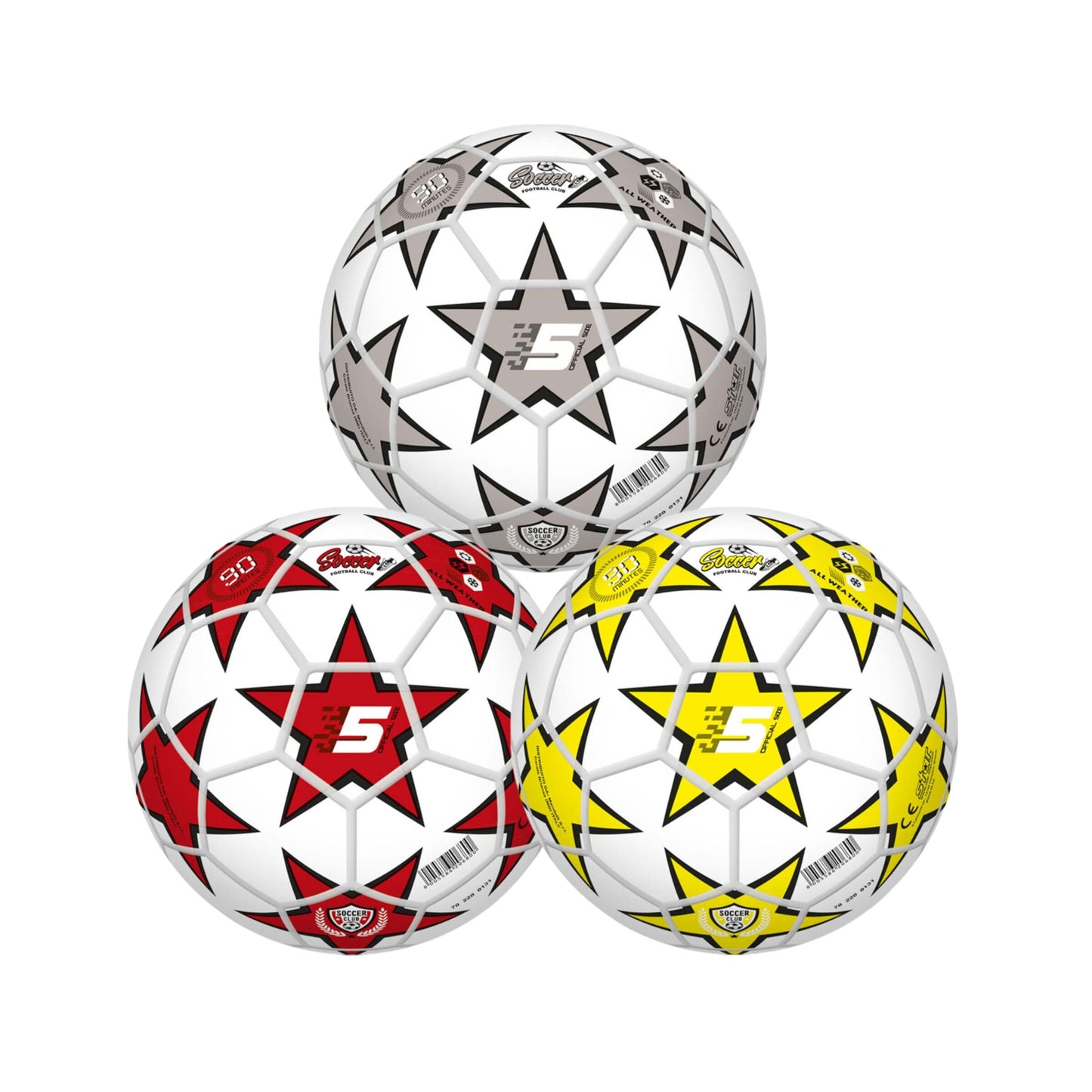 PALLONE IN PVC STARS D.23 cm - TAGLIA 5 - 360gr