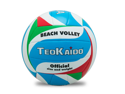 Pallone beach volley Teokaido taglia 5 Beach Italia bandiera italiana sfondo azzurro