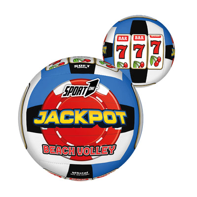 PALLONE VOLLEY JACKPOT IN CUIO SINTETICO CUCITO D.23 cm - TAGLIA 5