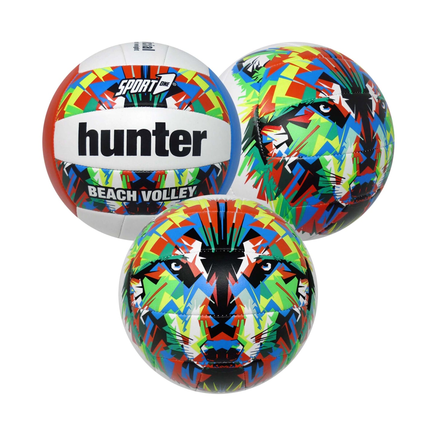 PALLONE VOLLEY HUNTER IN CUIO SINTETICO CUCITO D.23 cm - TAGLIA 5