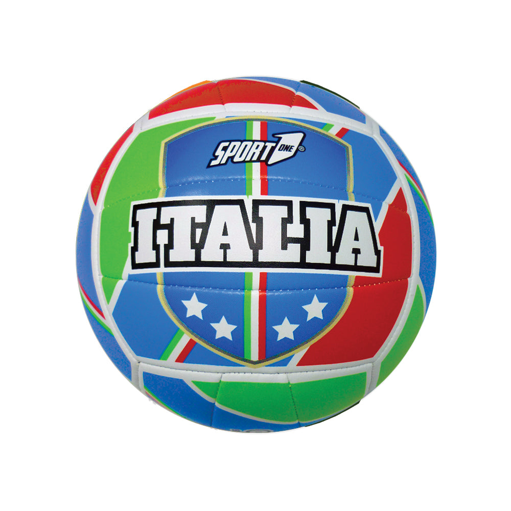 PALLONE VOLLEY ITALIA SCUDO IN CUIO SINTETICO CUCITO D.23 cm - TAGLIA 5