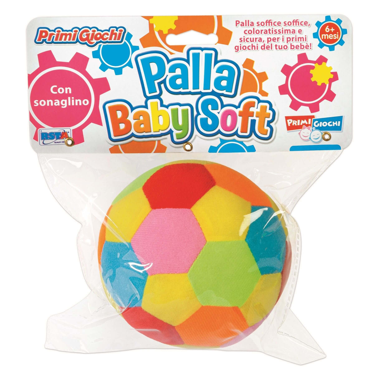 Primi Giochi Palla Baby Soft con Sonaglino 6 Mesi - 11772