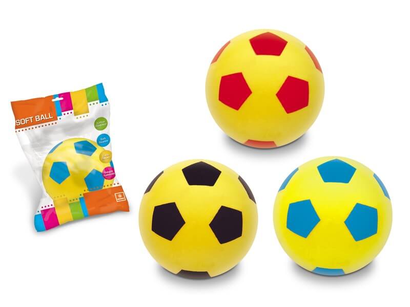 Pallone Soft Ball spugna piuma diametro 20 cm leggero sicuro