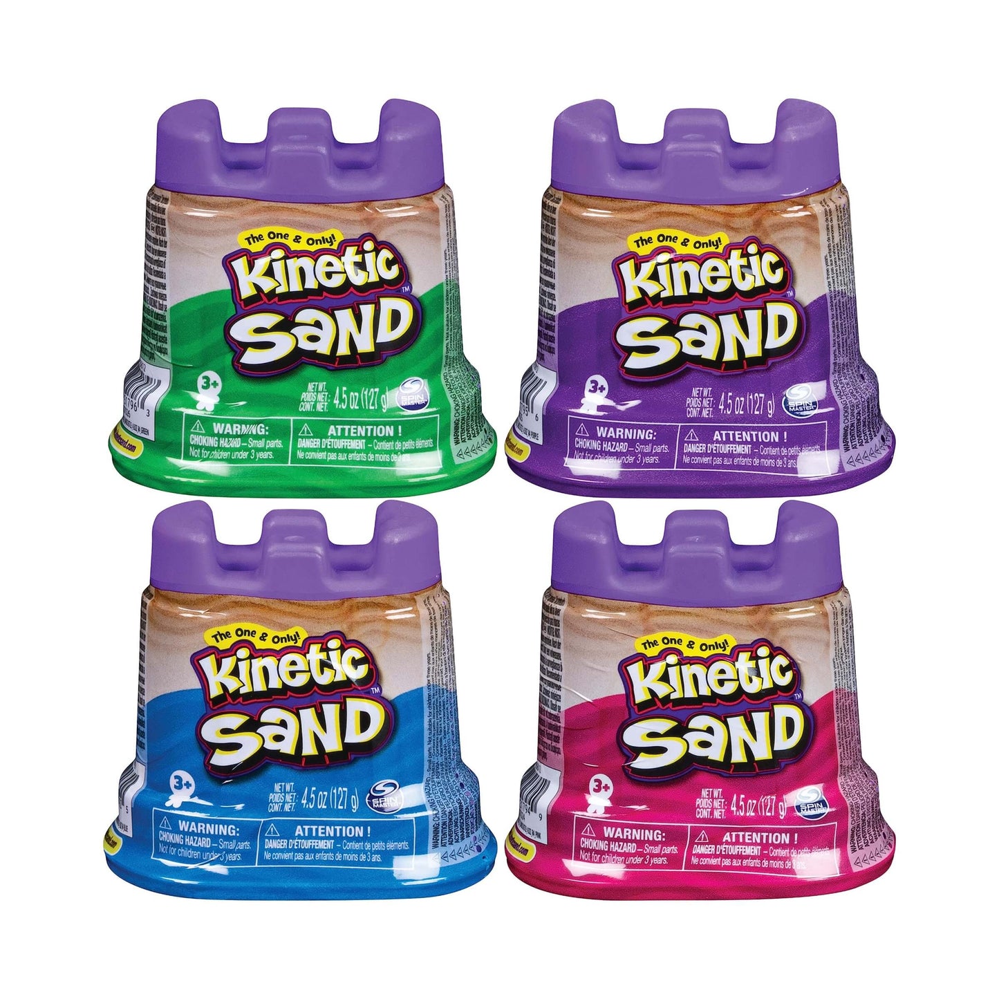 Kinetic Sand Mini Castello sabbia cinetica 100% naturale modellabile non si asciuga bambini 3+