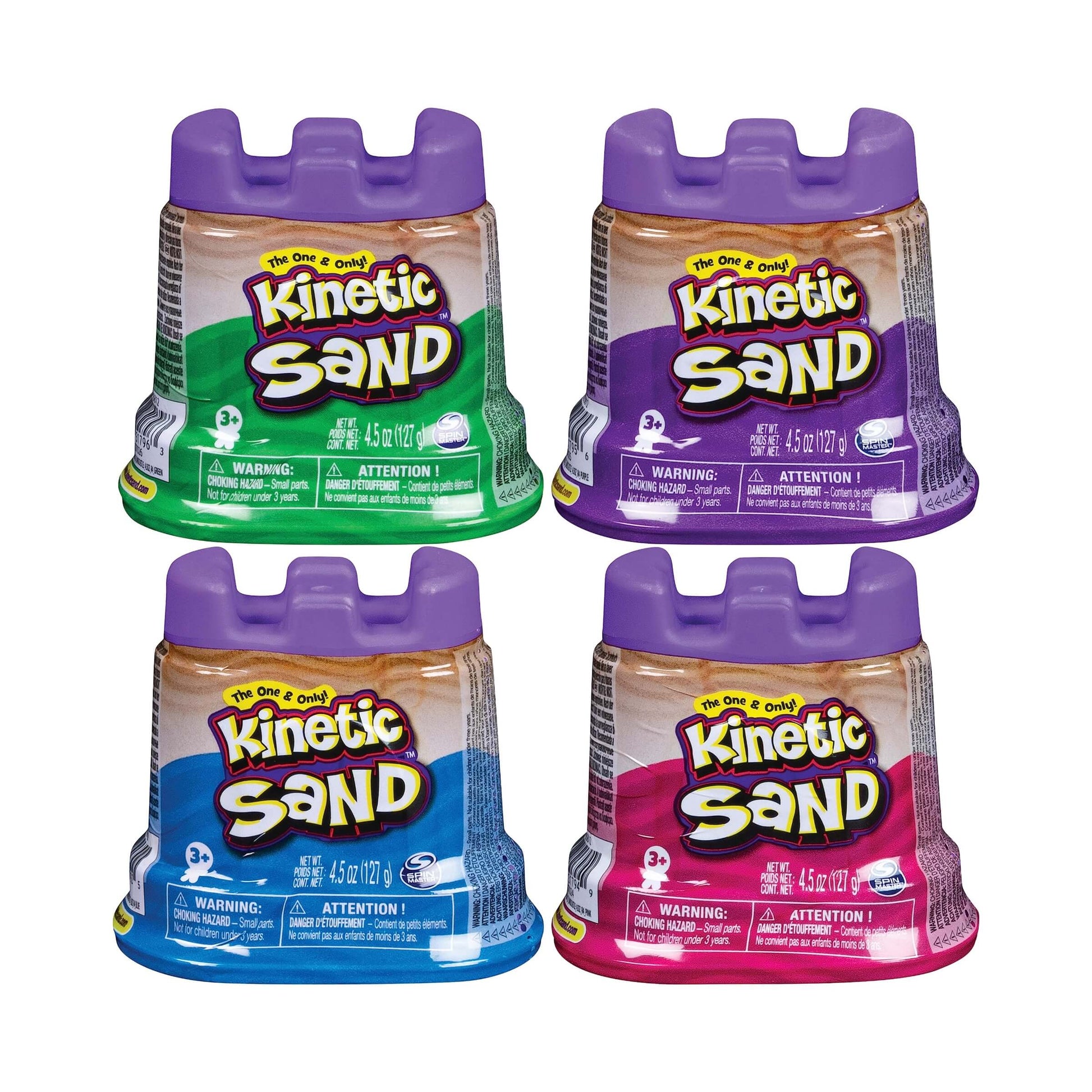 Kinetic Sand Mini Castello sabbia cinetica 100% naturale modellabile non si asciuga bambini 3+
