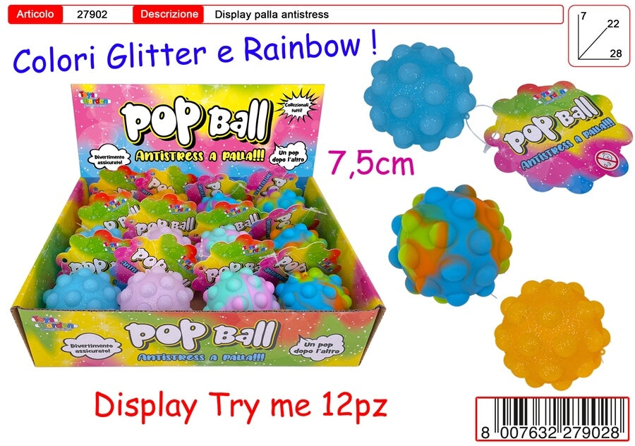 DISPLAY BUBBLE BALL 7,5 cm (12PZ) 27902