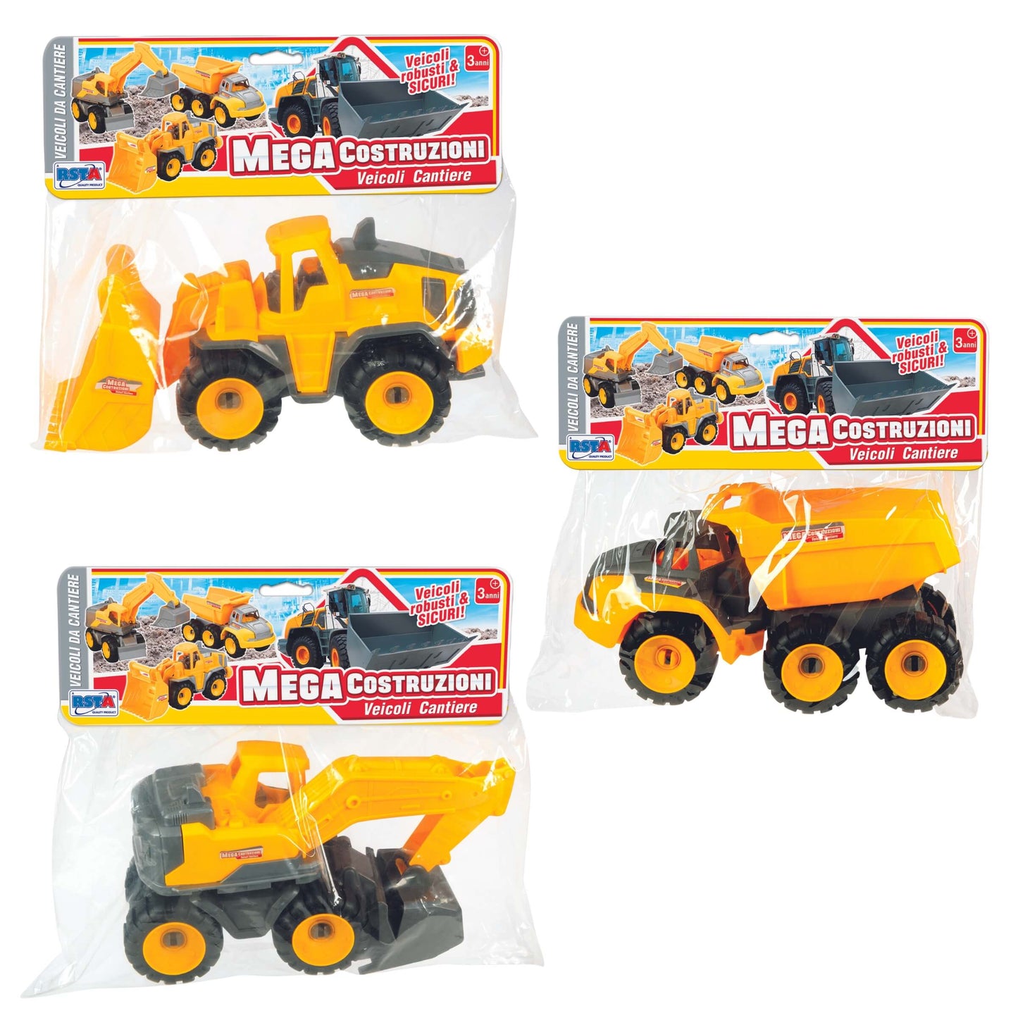 VEICOLI MEGA COSTRUZIONI PLASTICA IN BUSTA 25cm - 11499