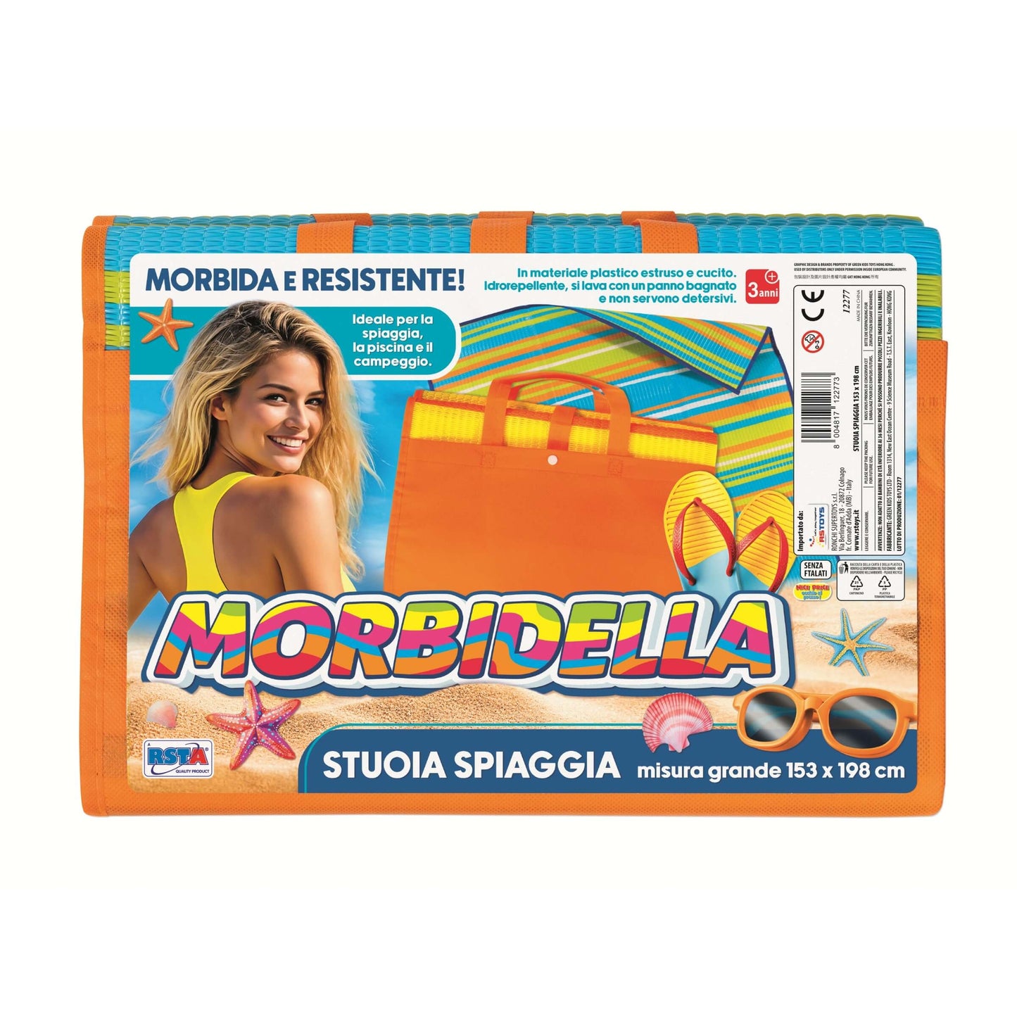 STUOIA SPIAGGIA A BORSETTA CM 153X198 MORBIDELLA - 12277