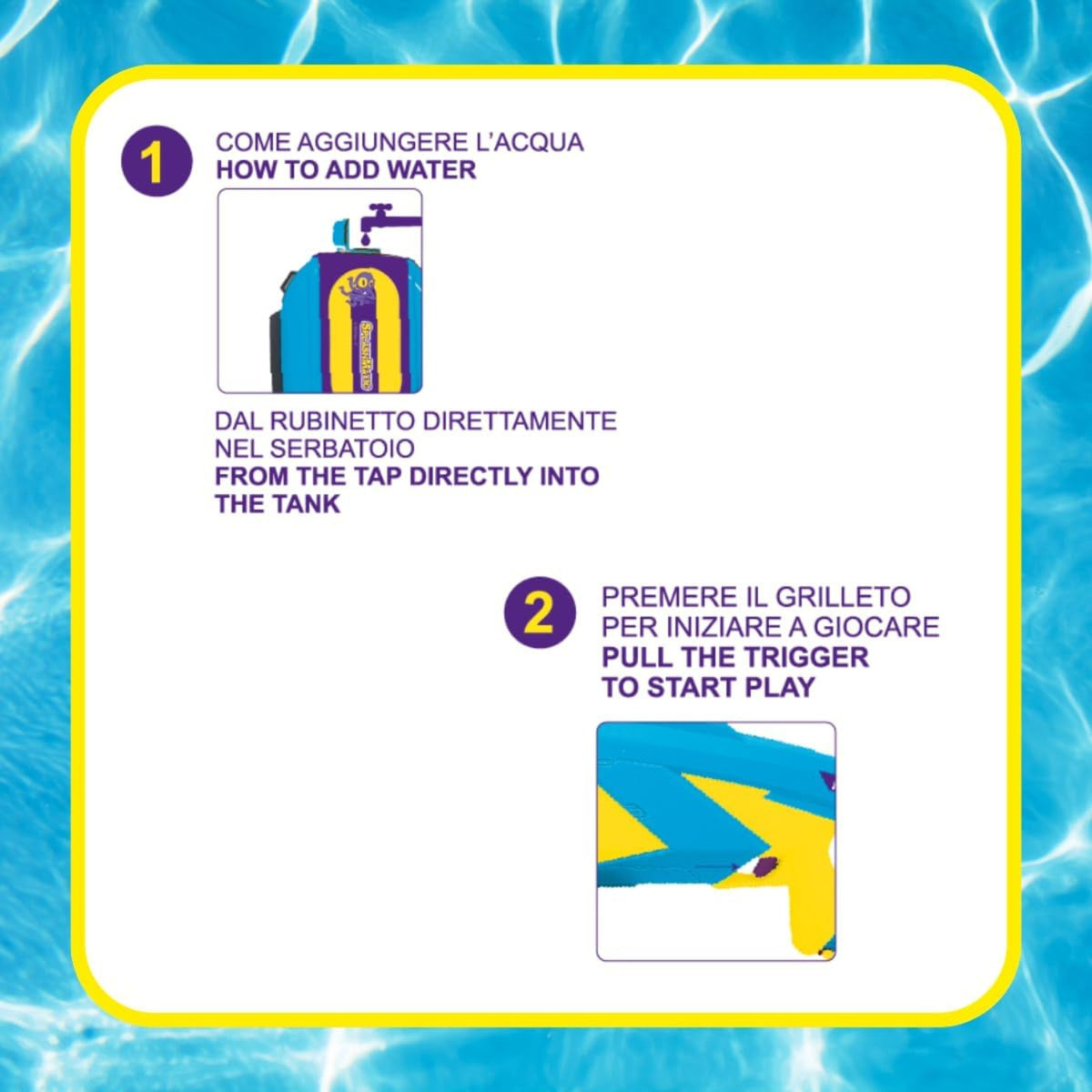 PISTOLA AD ACQUA SPLASHMATIC PACIFIC 1900 A BATTERIA
