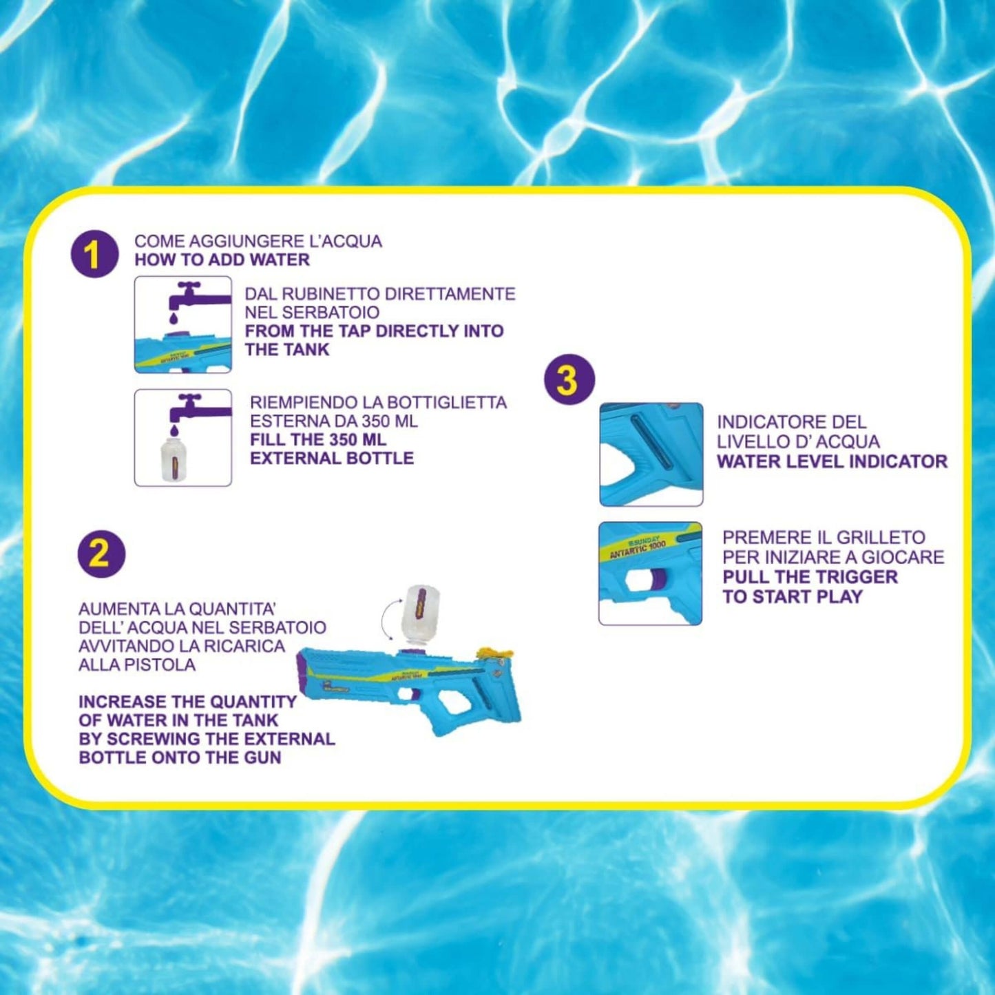 Fucile ad Acqua Splashmatic Arctic 1000 a Batteria