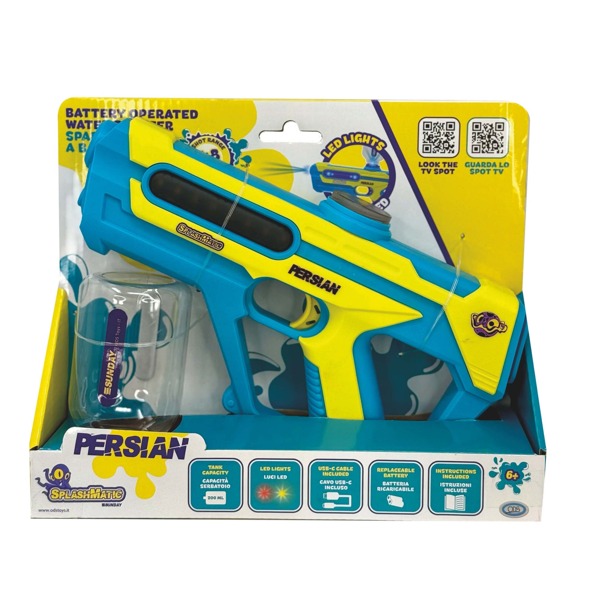 Pistola acqua Splashmatic Persian batteria ricaricabile design moderno G04200E