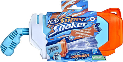 Nerf Super Soaker Torrent vista laterale impugnatura pompa