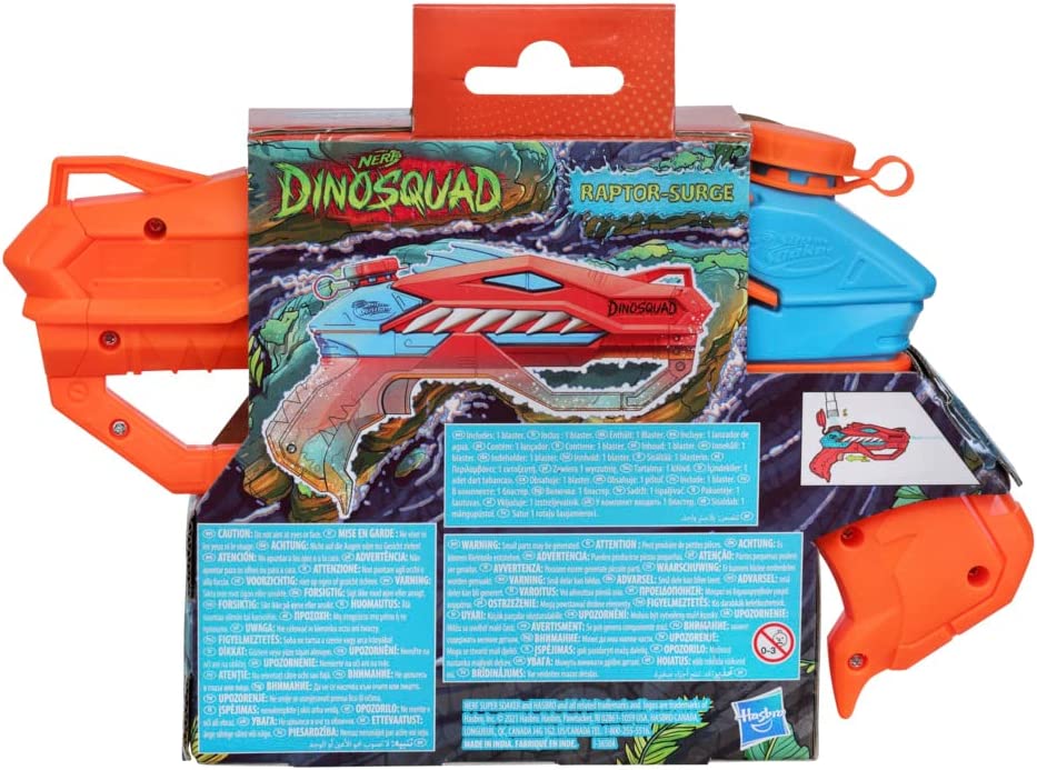 Pistola acqua Nerf DinoSquad Raptor-Surge G04201D