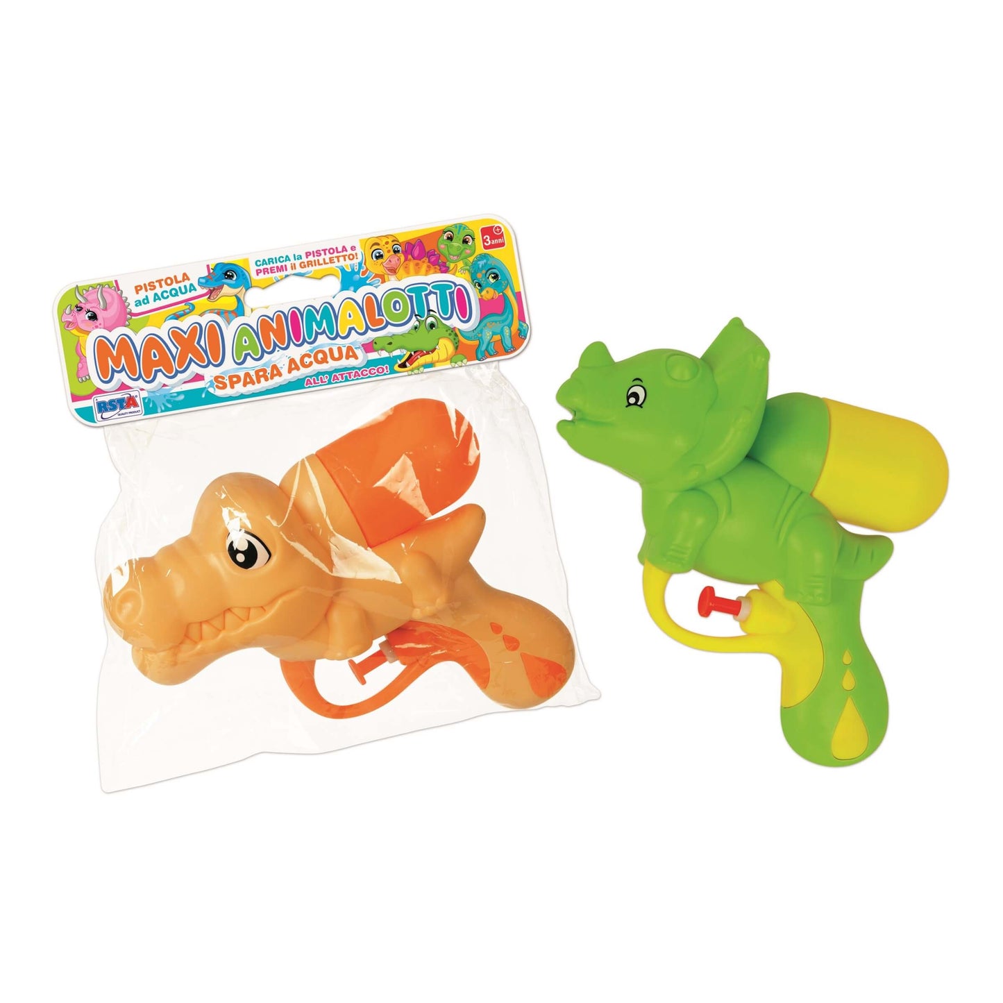 PISTOLA ACQUA MAXI ANIMALOTTI ALLIGATORE DINOSAURO - 11526