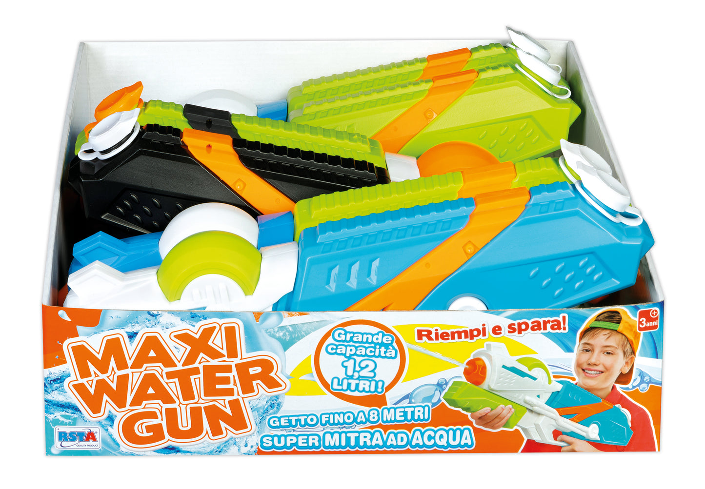 Maxi water gun mitra acqua 40cm dettaglio serbatoio