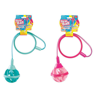 Skip ball palla al piede con luce interna colorata e corda elastica diametro 75cm
