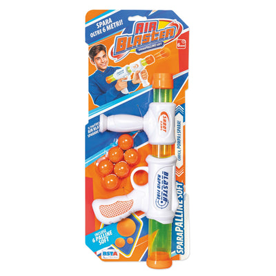 Fucile sparapalline Air Blaster con meccanismo a pressione d'aria e 6 palline soft incluse