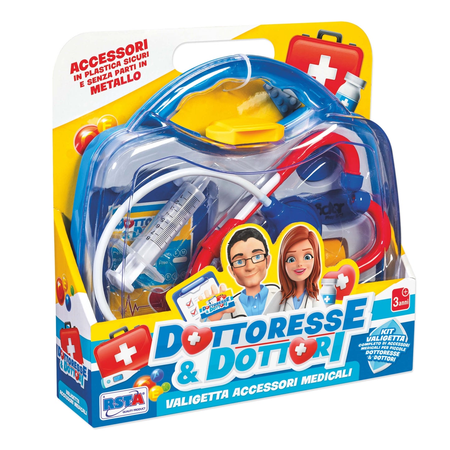 Valigetta Dottoresse e Dottori con Accessori Medicali - 12015